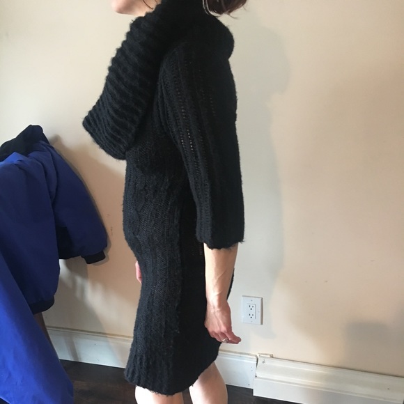 Sexy Turtle Neck Sweater Dress - Picture 2 of 5